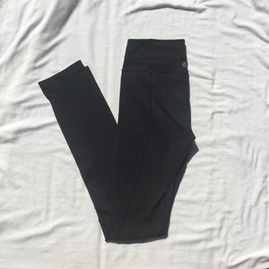 LULULEMON black skinny groove pant